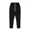 Men's Pants High-Quality Athletic Capri For Gym Jogging And Sports Mens Loose Fit 3/4 Cropped Trousers