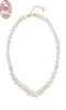 S925 Sterling Silver Natural Fresh Water Beaded Halsband Barock PE3450782