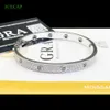 Стильный мужской и женский браслет из стерлингового серебра 925 пробы с муассанитом, ювелирные украшения d Vvs1, теннисный браслет с муассанитом
