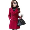 Cappotto in lana da donna autunno e inverno 2023 Nuova giacca in misto lana doppio petto Cappotto da donna ultra sottile ed elegante 240112