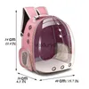 Cat Carriers Crates Husar Pet Carrier Ryggsäck Transparent kapsel Bubble Small Animal Puppy Kitty Bird Bitable för Travelvaiduryd