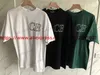 Camisetas para hombres CB Hollow Bordado Camiseta Tee Hombres Mujeres Oversize Verde Negro Blanco Cole Buxton Camiseta T240112