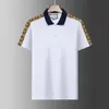 夏のブランド服高級デザイナーPolo GU CCISシャツメンズカジュアルポロプリント刺繍Tシャツハイストリートメンズポロス