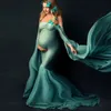 Ubrania macierzyńskie dla kobiet w ciąży po strzelaniu sukienki Elegancka sukienka Matemity 240111