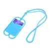 Mobiltelefonfodral Lanyard Card Holder Sile Wallet Case Credit ID PAG Pocket With Drop Delivery Telefoner Tillbehör DHTCA
