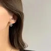 Boucles d'oreilles à tige S'STEEL en argent sterling 925 avec boucle d'oreille incurvée pour femme rétro de luxe de créateur piercing de fiançailles bijoux fins