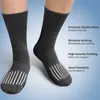SIMIYA 5 пар носков из мериносовой шерсти для мужчин, теплые теплые зимние нескользящие дышащие походные носки для холодной погоды 240112