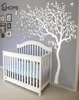 Grandes pájaros de árbol blanco pegatinas de pared vintage extraíbles para guardería pegatinas de pared para niños decoración de la sala de estar decoración del hogar 2106156341144