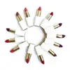 Zestawy 10 -częściowe matowe szminki prywatna wodoodporna łatwa do zużycia długotrwała biała rurka magnetyczna Czerwona Lip Stick Makijaż Niestandardowy