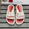 2024 Designer Spikes Slippers Rivets Suede Sandals Men Printed Slides Flat Shoes Summer Red Thick Sole Outdoor Sandal size 35-46 With box