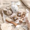 Baby kwijlen handdoek speelgoed set mijlpaal kaarten accessoires Pography rekwisieten maandelijkse groei herdenking baby's pos geboortecadeau 240111