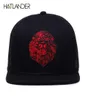 HATLANDEROberretti da baseball neri originali per ragazzi ragazze cappelli da sole estivi ricamo leone maglia snapback cappello da camionista hip hop osso 2016901758