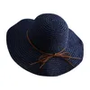 Cappelli a tesa larga Donna Cappello floscio Cappello estivo Berretto da spiaggia ripiegabile in cotone per viaggi Casquette Femme Sombreros De Mujer Para