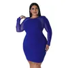 Casual Dresses Zipper Design Mini Dress Elegant Long Sleeve Round Neck Mante Body Shaping Clyavage Female Vestidos grossist