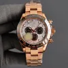 Luxury Męski zegarek 40 mm Automatyczny mechaniczny ruch mechaniczny 904L Pasek ze stali nierdzewnej z świetlistym wodoodpornym projektantem Montre de Luxe Ciesz się jednym przedmiotem