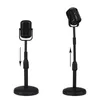 Mikrofony Klasyczne retro dynamiczne mikrofon wokalny vintage Universal Stand for Live Performance Karaoke Studio Record Black