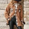 Cappotto monopetto con risvolto moda donna Autunno Inverno Giacca in peluche scozzese di media lunghezza per il tempo libero Capispalla manica lunga S-2XL 240112