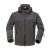 Açık polar softshell ceket askeri taktik adam polartec termal kutup kapşonlu dış giyim ordu kıyafetleri 240111