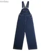 Men's Jeans Retro Primary Denim Overalls Jeans For Men Amekaji Suspenders American Homme Original Vintage Style JeansL240111