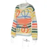Kvinnors designer tröjor loewees topp kvinnor tröja stickad hoodie loewe sweatshirt crewneck long slemee cardigan broderi casual höst vinter värmtoppar 368