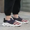 CoolCustomize Custom USA Nation USA NANAL FLAG Star Unisex Sneaker 개인화 된 미국 애국적 슬립에 가벼운 무게가 가벼운 미국 애국적 슬립 테니스 MS 워킹 남성 여성 스포츠 신발