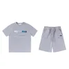 Ensemble de survêtement Set Men T-shirts Shorts Summer Sportswear Jogging Shorts Streetwear Harajuku Tops courte COUPE COTTON COTTON CORD CORD CORD COUPE MENSE