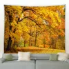 Autumn Forest Stream Landscape Tapestry 3D Mandala Wall Hanging Hippie Wall Tapestry Tapiz Wall Decor Tapefries Wall Carpets 240111