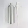 Lagringsflaskor 5st 100/120/150 ml tom pump aluminium påfyllningsbar tvåldispenser schampobehållare med lås för handrensningskräm