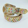 Belts Belt Female Diamond Ribbon Acrylic Punk Pearlescent Paint Finish Three Piece Y2K Style Girl Waistband Seal