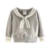 Pullover 2023 Autunno Inverno 2 3 4 6 8 10 12 anni Bambini Abbigliamento per bambini Stile preppy lavorato a maglia Studente di scuola Maglione per bambinaL2401