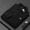 Luxury Embroidery Polo Shirt Long Sleeved Autumn Cotton T-shirt Fashion Designer Lapel Tops Trend Streetwear Mens Clothing 240111