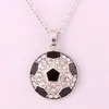 Pendant Necklaces Antique Sliver Plated Soccer Link Chain Necklace