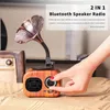 Högtalare Bluetooth -högtalare Retro Wood Portable Box Wireless Mini Speaker Outdoor For Sound System TF FM Radio Music Mp3 Subwoofer