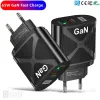 65W 노트북 에어 프로 타입 C 유형 C PD 빠른 충전기 14 13 Huawei Xiaomi USB Gan Universal Travel Adapter ZZ