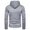 Erkek Hoodies 2024 İlkbahar ve Sonbahar Büyük Gündelik Düz Renk Pullover Slim Fit Sweater Erkekler