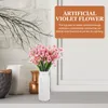 Decorative Flowers 8 Pcs For DIY Faux Hydrangea Violet Home Decor Artificial Bouquet Office Plants Outdoor