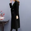 S-5XL Cappotto di cashmere di alta qualità da donna 2023 Nuovo cappotto invernale di lana lungo sciolto vestibilità ampia Cappotto doppio traspirante 240112