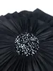 Şık kadınlar büyük çiçek payetleri ile siyah etek yüksek bel takılı midi etek parti kulübü bodycon femme doğum günü tarih çıkış 240112