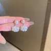 Boucles d'oreilles pendantes en forme de fleur blanche, pendentif en forme de goutte, camélia, perle, élégante, fête, cadeau personnalisé, accessoires pour amis, vente en gros