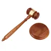 Gavel Hammer Judge Auction Toy Wood Block Prop Mallet Court Wood Set Domare Hammers Gavels Costume Kids Practical