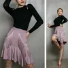 Stage Wear 2024 Women Sexy Fringe Latin Dance Skirt Female Fishtail Tassel Dress Cha Rumba Samba Modren Ballroom Costumes