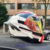 Motocykl Krajowy certyfikat AGV3C Nowy hełm AGV Mężczyzn i pełne hełmy Winter Bluetooth Four Seasons Big Tail Wing FM5Q