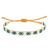 Strand C.Quan Chi Green Color Miyuki Beaded Women Bracelets Boho Pearl Handmade Fashionカップルバングルズジュエリーギフトアクセサリー