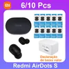 Écouteurs 6/10 pièces Xiaomi Bluetooth écouteurs Redmi AirDots S casque sans fil stéréo bruit intra-auriculaires écouteurs musique casque pour Sport salle de sport