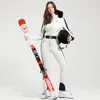 Winter Women Jumpsuit Ski Suit Thermal Thicken Waterproof Windproof Outdoor Sport Wear for Snowboard Mountain 240111