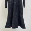 10062 XL 2024 Runway-jurk Lente zomerjurk met lange mouwen boven de knie Merk dezelfde stijl Damesjurk Mode Hoge kwaliteit weilanG376