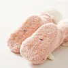 Baby Winter Warm Socks Long Cashmere Wool Leg Warmers Thicken Todder Baby Girl Knee High Sock Shoes Non-slip Home Floor Socks 240111