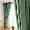 Cream Curtain for Living Room Dining Bedroom Home Door Decoration Semi-shading Bedroom Luxury Thick Cotton Linen Modern Window 240111