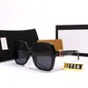 Designer Sunglasses Retro Oversized Square Polarized Sunglasses for Women Men Vintage Shades UV400 Classic Large Metal Sun Glasses