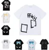 Erkek Tişörtler 2023 Fashion Luxurys Offes Giyim Erkekleri Tişörtler ve Kadın Gevşek Tees Üstleri Adam Soath Street Graffiti Gömlek Sweatshirts Tişörtleri Offs Beyaz